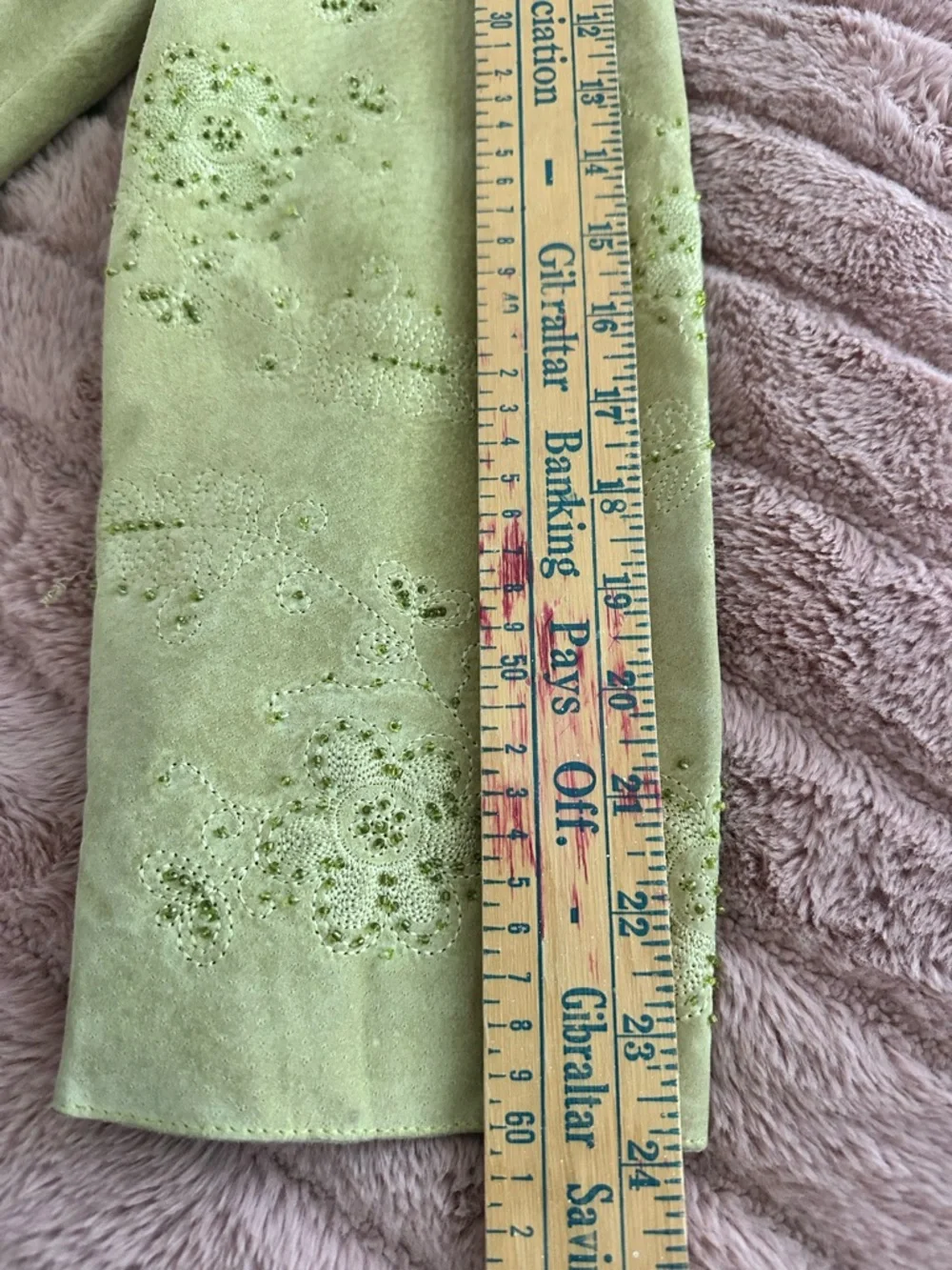 Chico's Chartreuse Suede Button-Front Jacket